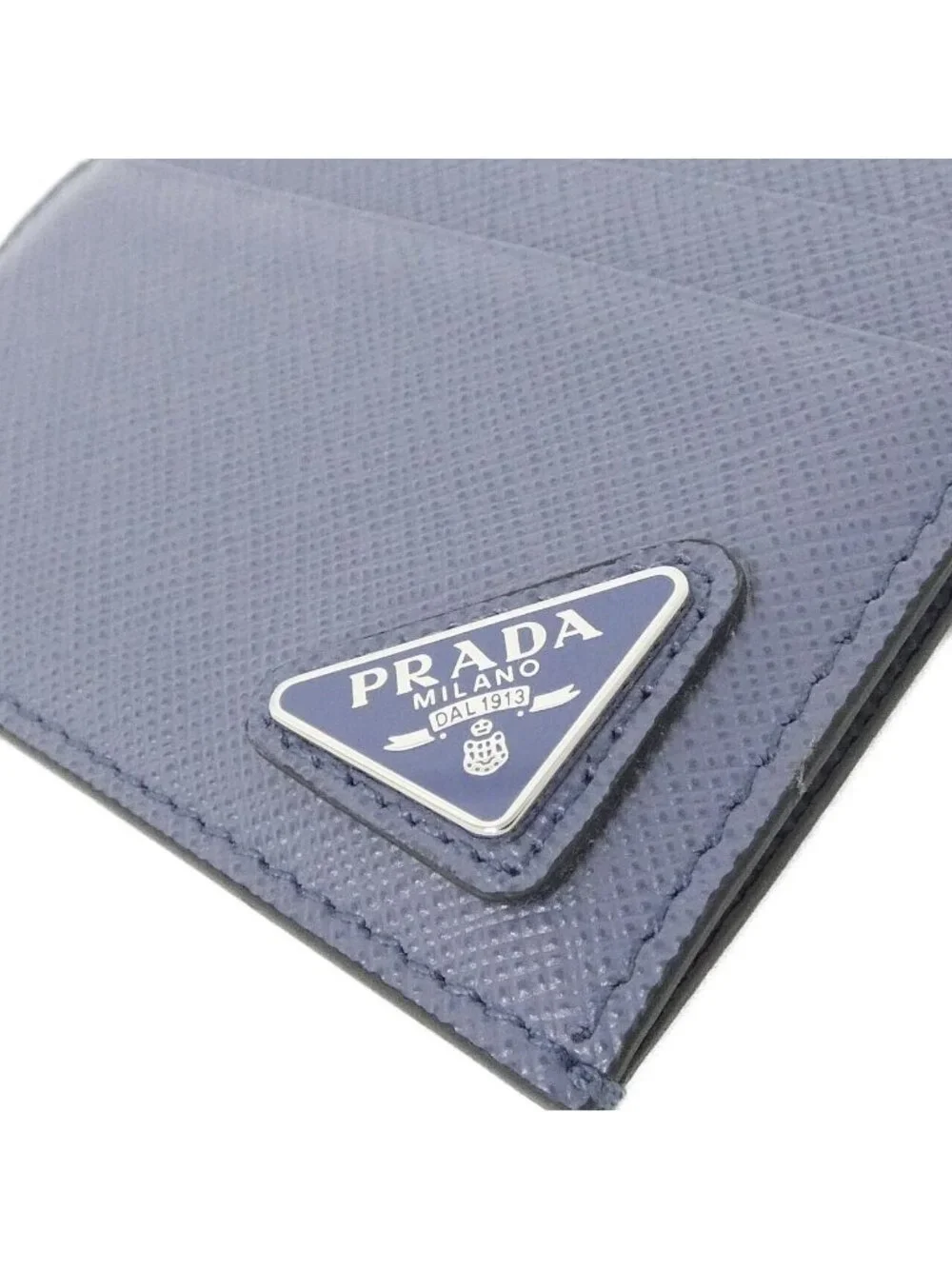 Prada Card Case Card Holders Silver